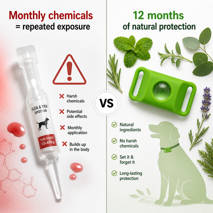 SafePaws™ - 12 Months All Natural Flea and Tick Pendant